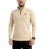 Beige Quarter Zipper - Image 3