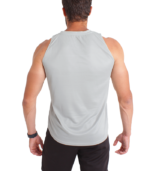 Sleeveless Mesh– Silver - Image 3