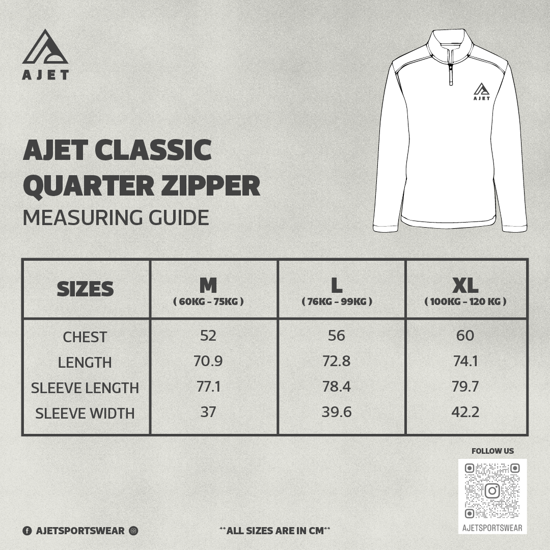 Grey Quarter Zipper - Ajet