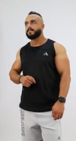 Sleeveless Mesh– Black