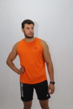 Sleeveless Mesh– Orange
