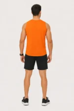 Sleeveless Mesh– Orange - Image 3
