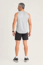 Sleeveless Mesh– Silver - Image 4