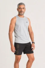 Sleeveless Mesh– Silver - Image 2