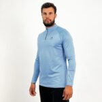 Sky blue Quarter Zipper