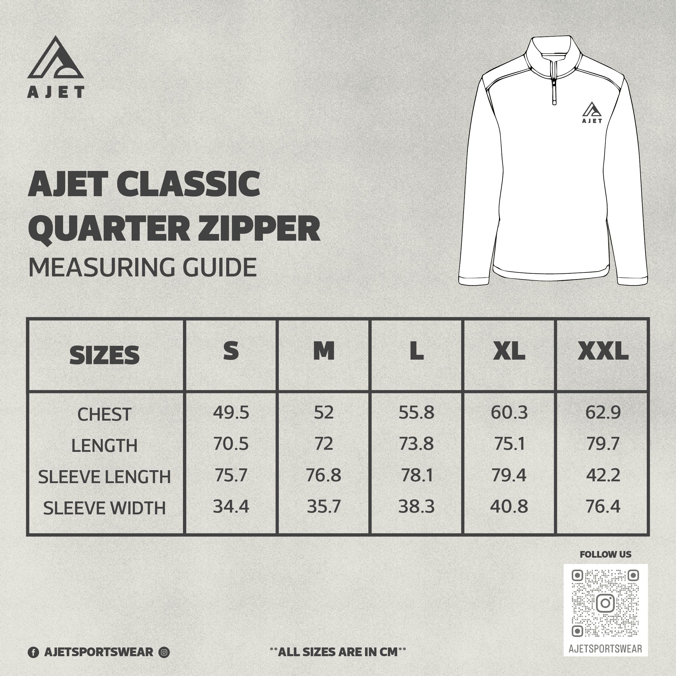 Black Quarter Zipper - Ajet