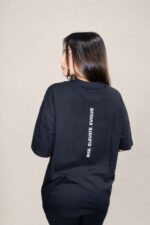 Ajet Cotton Oversized T-shirt – Black - Image 3