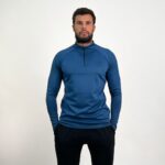 Dark Blue Quarter Zipper