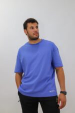 Ajet Cotton Oversize T-shirt – purple - Image 4