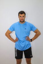 Essential Mesh T-shirt - Blue - Image 3