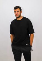 Ajet Cotton Oversize T-shirt – Black - Image 6