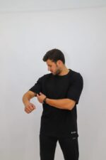 Ajet Cotton Oversize T-shirt – Black - Image 5