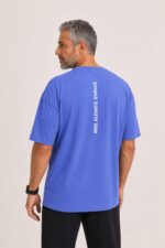 Ajet Cotton Oversized T-shirt – purple - Image 3