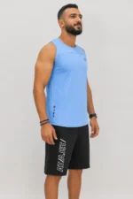 Sleeveless Mesh– Blue - Image 2