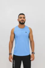 Sleeveless Mesh– Blue - Image 4