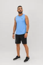 Sleeveless Mesh– Blue