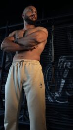 Ajet Core Joggers oversized – Beige - Image 4