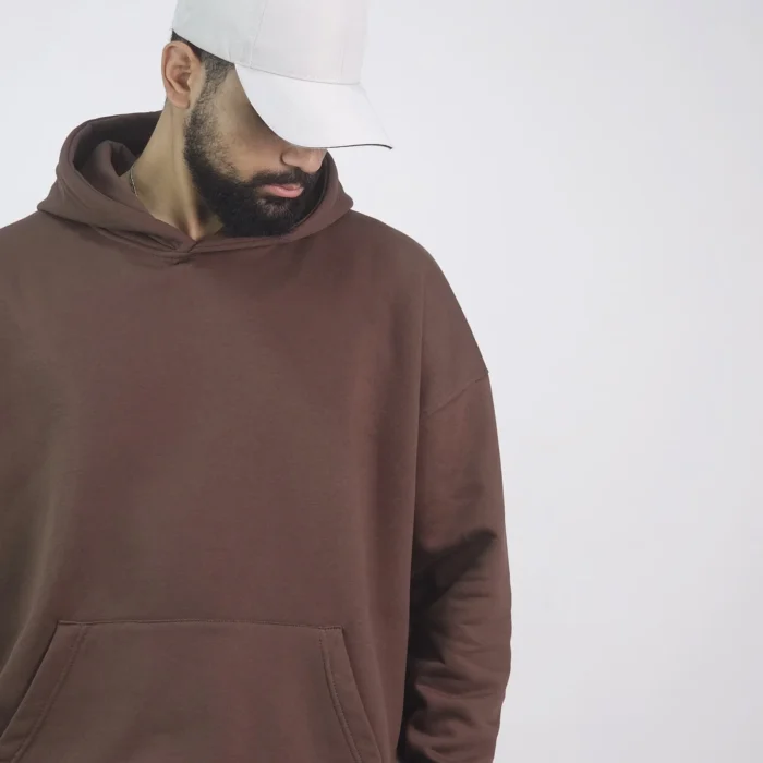 Oversized hoodie – Brown - Image 5