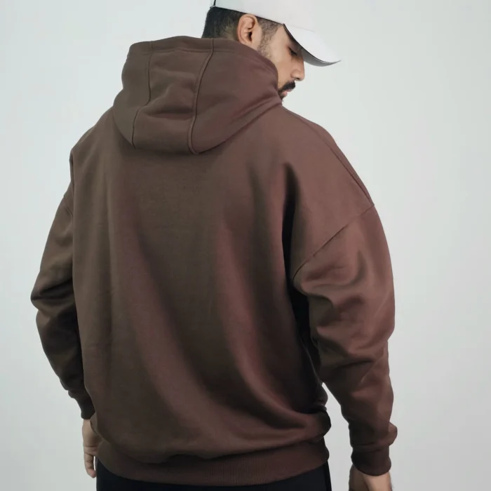 Oversized hoodie – Brown - Image 4