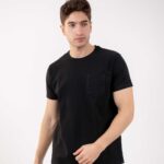 Basic T-Shirt with Pocket - Black