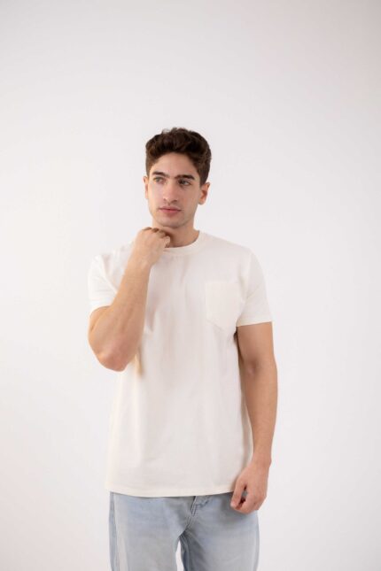 Basic T-Shirt with Pocket - Off White