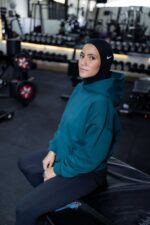 Oversized hoodie – Dark Turquoise - Image 3