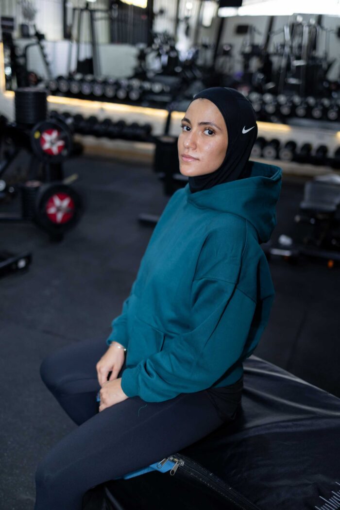 Oversized hoodie – Dark Turquoise - Image 3