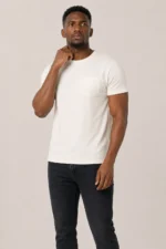 Kejal Signature Premium Pocket Tee – Off White - Image 5