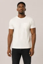 Kejal Signature Premium Pocket Tee – Off White