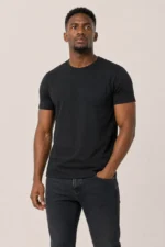 Basic T-Shirt with Pocket - Black