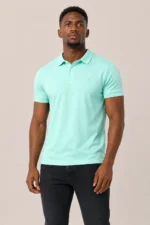 Kejal Signature Cotton Polo – Mint Green - Image 4