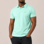 Kejal Signature Cotton Polo – Mint Green