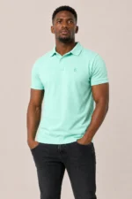 Kejal Signature Cotton Polo – Mint Green
